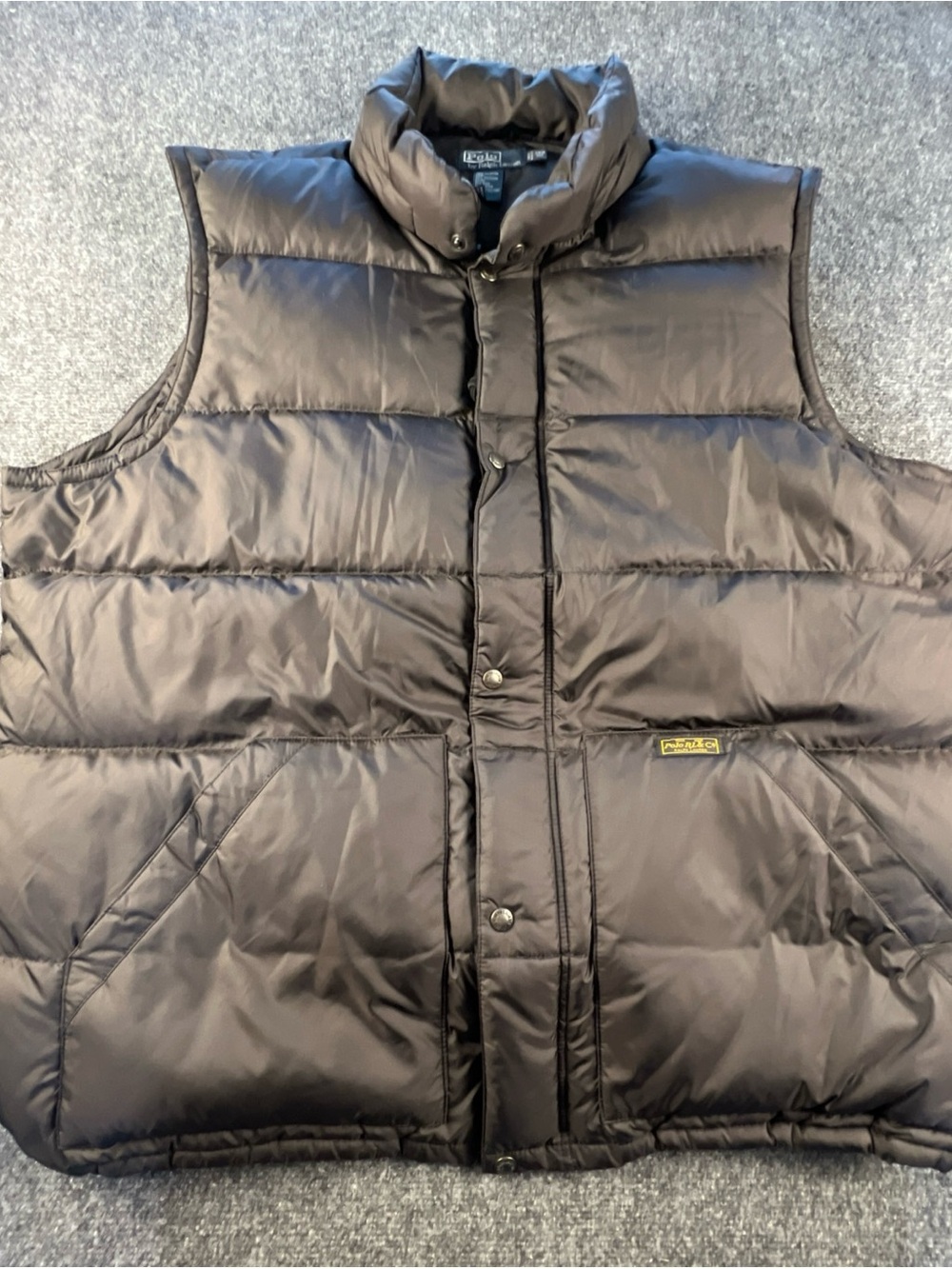 Polo by Ralph Lauren Brown Quilted Puffer Vest